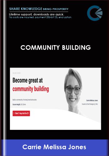 Community building - ConversionXL, Carrie Melissa Jones