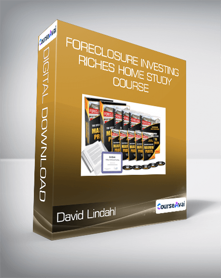 Purchuse David Lindahl - The Foreclosure Investing Riches Complete System course at here with price $997 $89.
