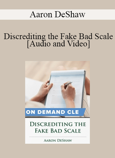 Purchuse Trial Guides - Discrediting the Fake Bad Scale course at here with price $125 $24.
